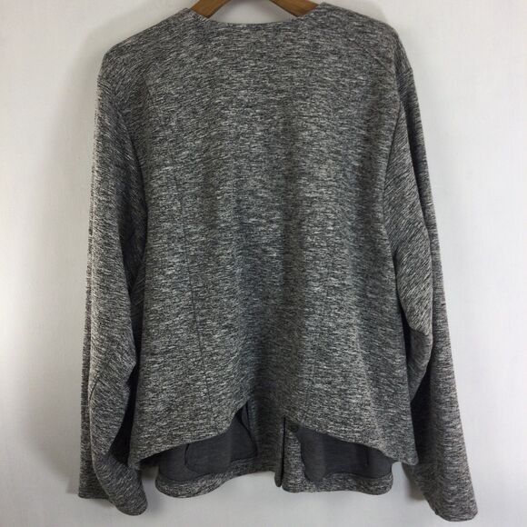 Torrid Womens Studio Double Knit Full Zip Up Moto Jacket Gray Plus Size 6X NWT - Picture 9 of 11